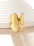 Luxe Flow Open Cuff Ring - Gold