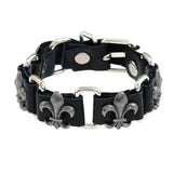 Rebel Link Leather Chain Bracelet