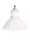 Floral Satin Tulle Princess Dress