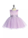 Floral Satin Tulle Princess Dress