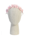 Silk Flower Headband with Rhinestones and Pearls