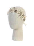 Beautiful Wired Floral Headpiece with Satin Ties