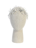 Beautiful Wired Floral Headpiece with Satin Ties