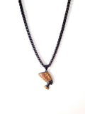 Nefertiti Pendant | Black + Gold