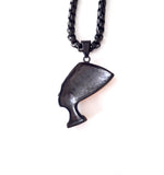 Nefertiti Pendant | Black + Gold