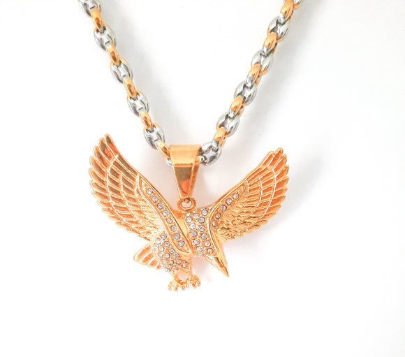Flying Eagle Pendant | Gold Plated