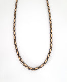 4 MM Byzantine Chain | Black + Gold