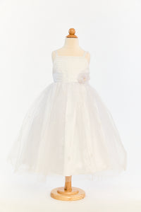 Dress with Pearl Bodice and Tulle Skirt