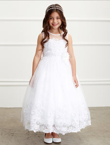 Girls Lace Dress | First Communion | Flower Girl | Christening