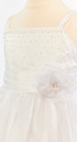 Dress with Pearl Bodice and Tulle Skirt