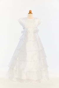 Layered Organza Dress With Satin Bodice