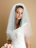 Double Layer Circular Cut Veil with Beaded Edge