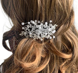 Crystal Rhinestone + Pearl Hair Comb