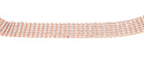 Seven-Row Rhinestone Chain Belt