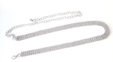 Seven-Row Rhinestone Chain Belt