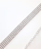 Seven-Row Rhinestone Chain Belt