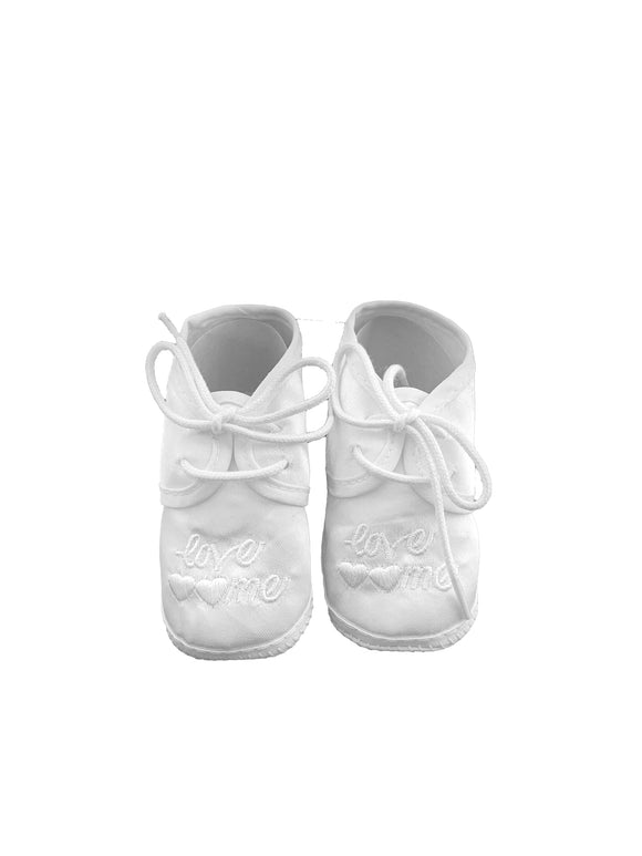Baby Girls Satin Lace-Up Shoe
