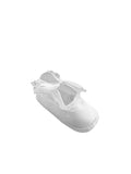 Baby Girls Satin Shoe with Lace Trim