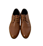 Boys Dress Shoe In Brown Leather