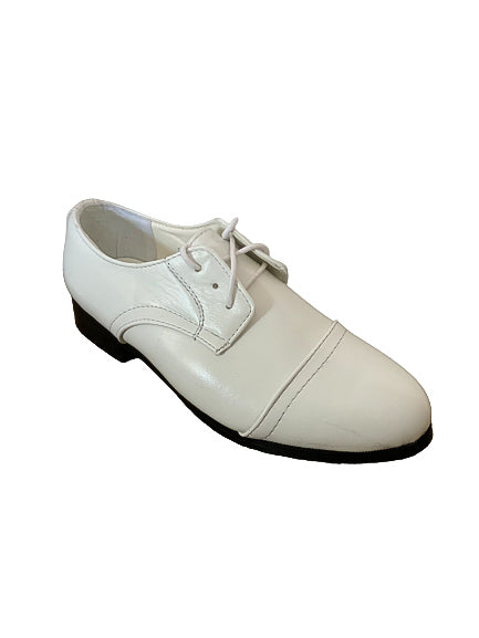 Boys black and 2025 white dress shoes