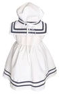 Infant/Toddler Sailor Dress with Matching Hat