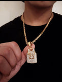 Michael Jordan Jersey Pendant