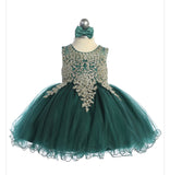 Stunning Short Dress with Floral Applique Bodice + Keyhole Back