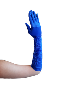 Stretch Satin Gloves Elbow Length