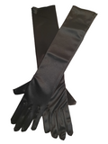 Stretch Satin Gloves Elbow Length