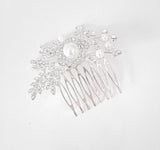 Lustrous Pearl and Crystal Hair Comb