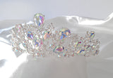 Silver AB Stone Crystal Tiara/Crown