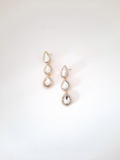 Luxurious Triple Drop Pear Shape Earrings