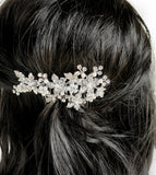 Pearl + Crystal Floral Hair Comb