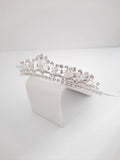 Dainty Crystal + Beads Tiara