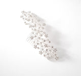 Sparkling Crystal Flower Hair Comb