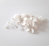 Crystal + Pearl Floral Hair Clip