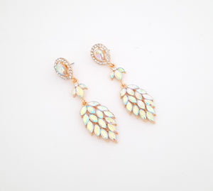 Marquise Cut AB Stone Drop Earrings