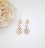 Marquise Cut AB Stone Drop Earrings