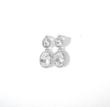 Dazzling Oval Drop Earring