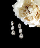 Luxurious Triple Drop Pear Shape Earrings