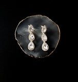 Luxurious Triple Drop Pear Shape Earrings