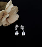 Crystal Pear Drop Earrings