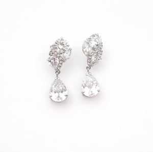 Crystal Pear Drop Earrings