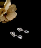 Crystal Pear Drop Earrings