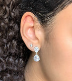 Double Pear Drop Earrings