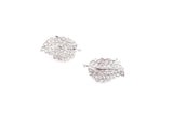 Glistening Leafy Stud Clip-On Earrings