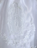 Baptism Dress With Mother Mary Embroidery