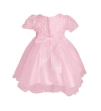 Infant/Toddler Dress With Floral Detail and Tulle Skirt