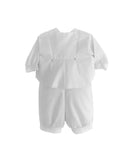 Boys Christening Romper Set With Vest