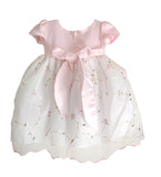 Baby Dress With Floral Vine Detail